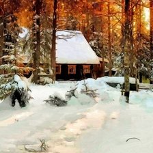 Схема вышивки «вечер»