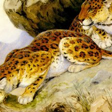 Схема вышивки «охота»