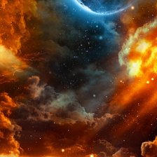 Схема вышивки «Космос»