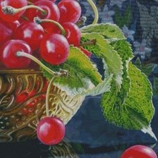 Схема вышивки «вишня»