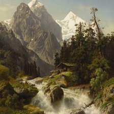 Схема вышивки «водопад»