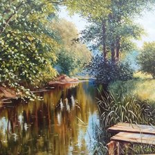 Схема вышивки «речка»