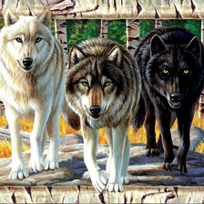 Схема вышивки «lupi»