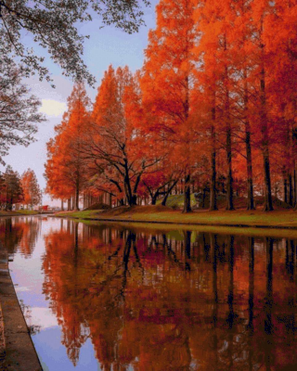 tonos Naranjas - paisaje - предпросмотр