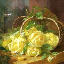 Схема вышивки «Жёлтые розы»