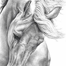 Схема вышивки «лошадь»