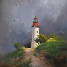 Схема вышивки «Маяк»