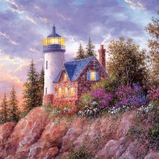 Схема вышивки «Маяк, Д.П. Леван»