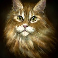 Схема вышивки «кот»