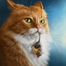 Схема вышивки «кот»