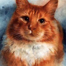 Схема вышивки «кот»