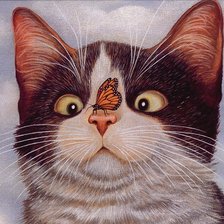 Схема вышивки «кот»