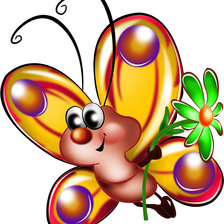 Схема вышивки «бабочка»