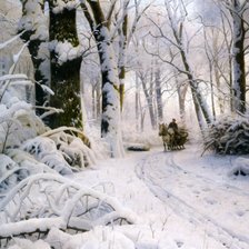 Схема вышивки «зима»