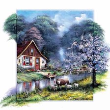 Схема вышивки «Серия рисованных картин 6»