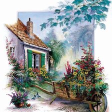 Схема вышивки «Серия рисованных картин 14»