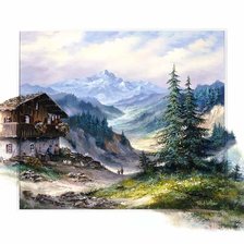 Схема вышивки «Серия рисованных картин 28»