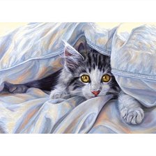 Схема вышивки «Спрятался!»