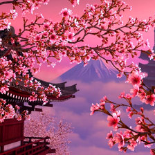 Схема вышивки «Сакура»