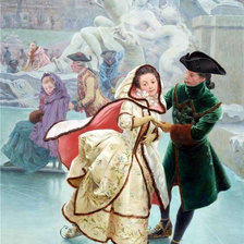 Схема вышивки «На катке.»