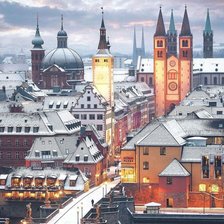 Схема вышивки «город»