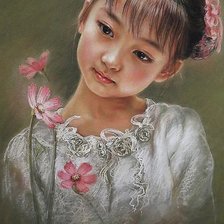 Схема вышивки «Девочка»