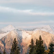 Схема вышивки «Горы»