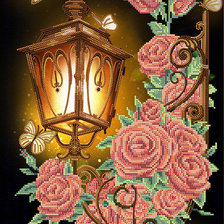 Фонарь в цветах