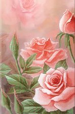 Схема вышивки «ТРИПТИХ РОЗЫ 2»