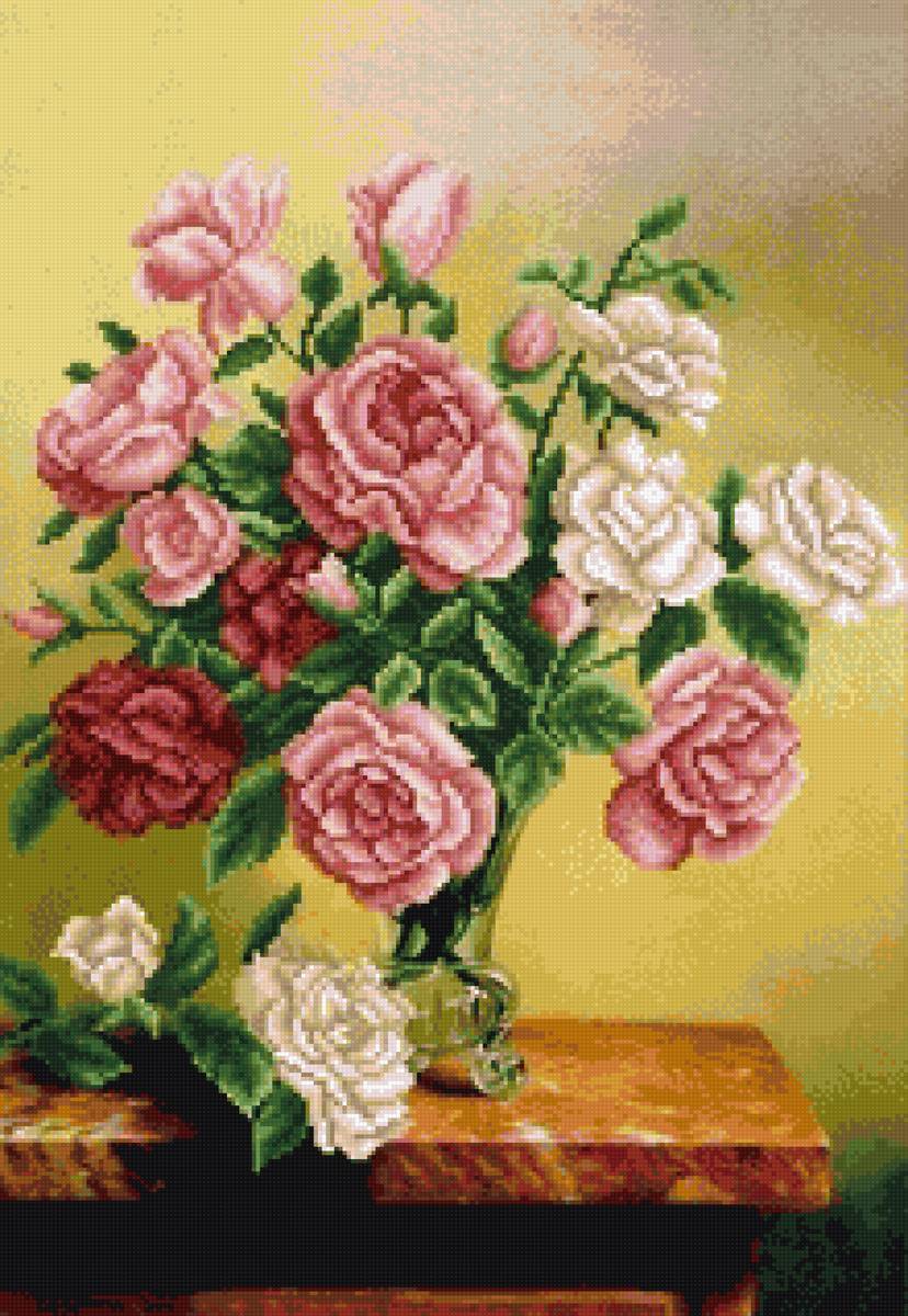 Розы в вазе - denecs - предпросмотр