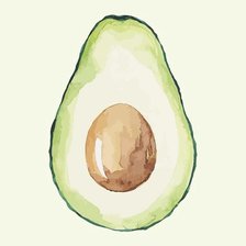 Схема вышивки «Авокадо»