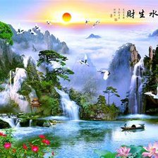 Схема вышивки «Crane Paradise»