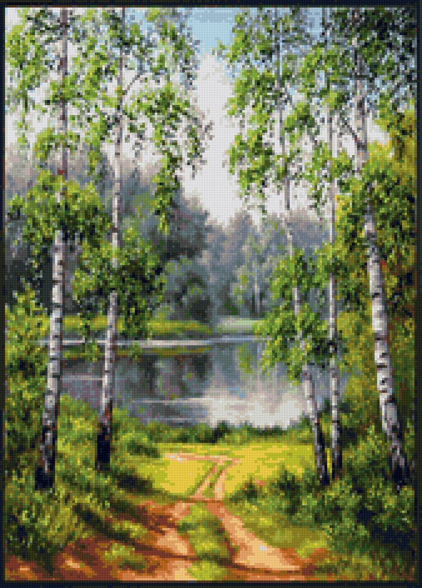 Летний пейзаж - предпросмотр