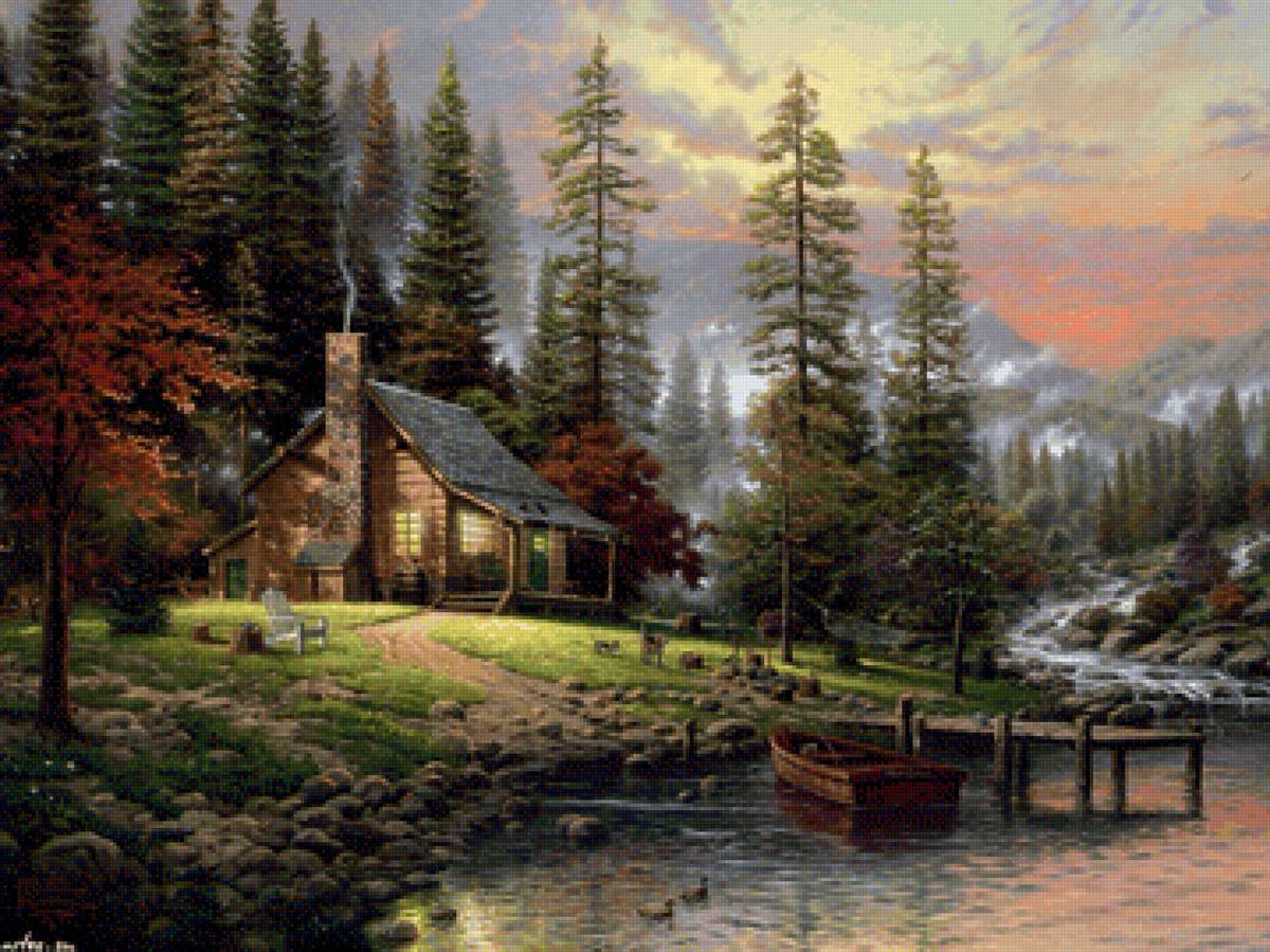 Дом в лесу - лес, дом - предпросмотр