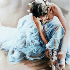 Схема вышивки «Юная балерина»