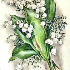 Схема вышивки «Ландыши»