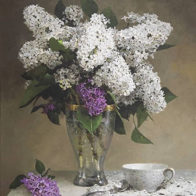 Натюрморт с сиренью - оригинал