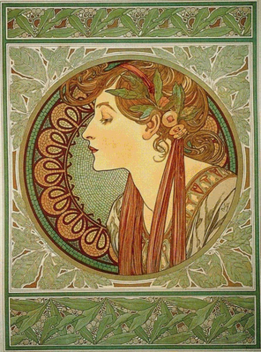 девушка с цветами - портрет - предпросмотр