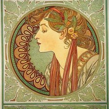 девушка с цветами