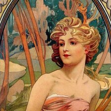 Схема вышивки «девушка»