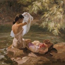 1956 Lady on the Stream