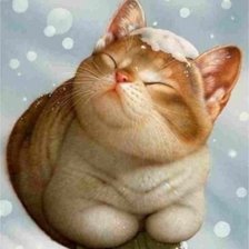 Схема вышивки «кот»