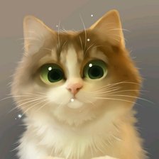 Схема вышивки «кот»