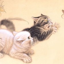 Схема вышивки «кот»