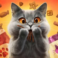 Схема вышивки «кот»