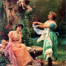 Схема вышивки «вечер»