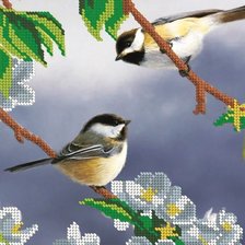 Схема вышивки «СИНИЧКИ»