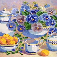 Схема вышивки «ЧАЙНЫЙ НАБОР»