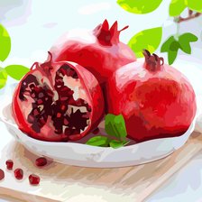 Схема вышивки «Гранаты»