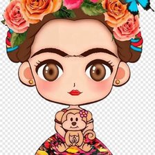 Схема вышивки «frida khalo»